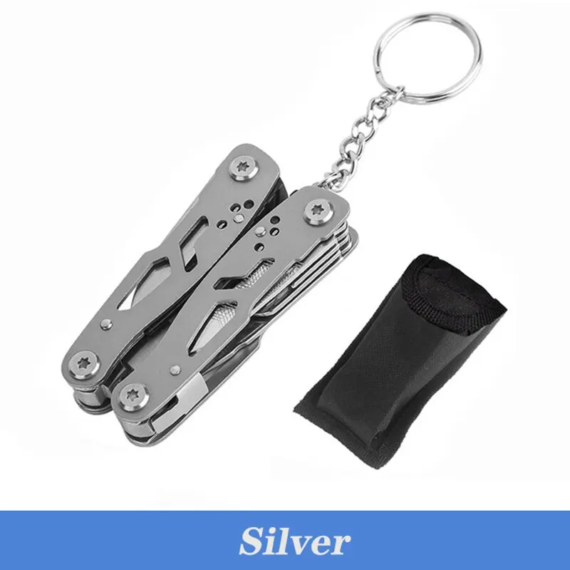 Multifunctional Outdoor Stainless Steel Pocket Knife Pliers Folding Mini Portable Compact Multi-purpose Survival Rescue Tool