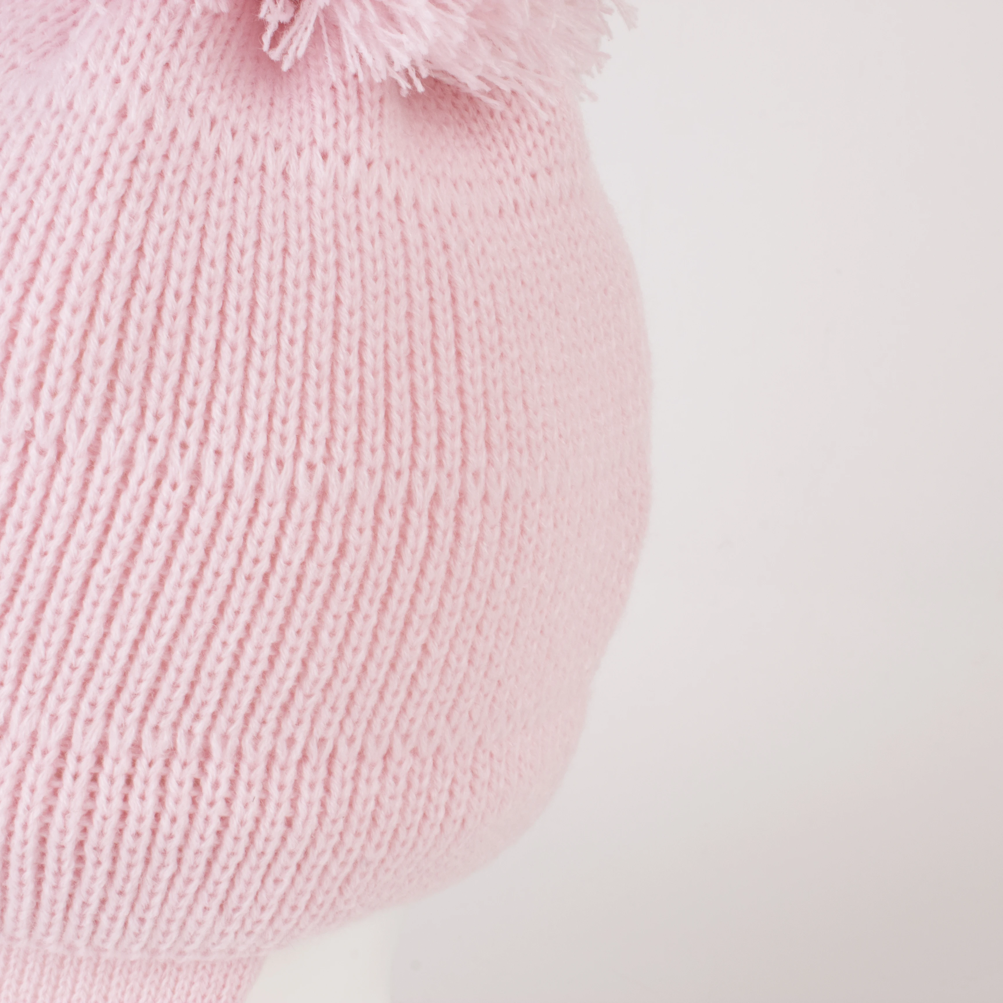 قبعات أطفال محبوكة شتوية دافئة للفتيات بوم بوم كيد طفل بنين قبعة بيني مع بطانة من الصوف #3