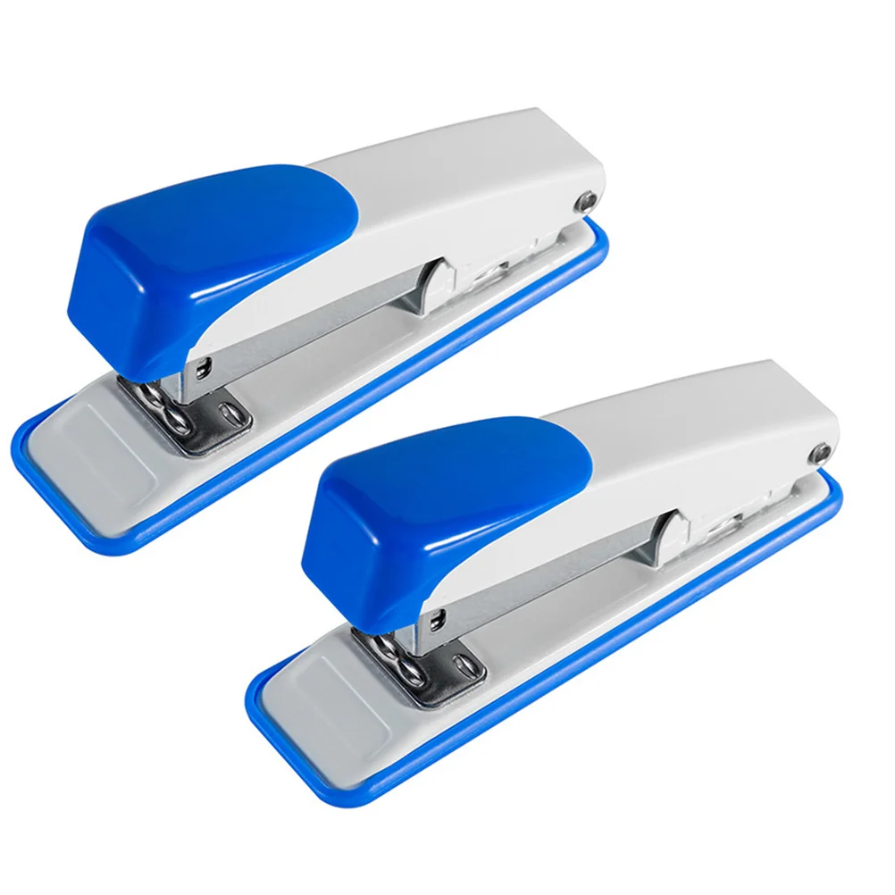 

2pcs Metal Stapler Standard 24/6 Office Desk Stapler Lightweight Compact Book Binding Tool Smooth Jam-Resistant Desktop