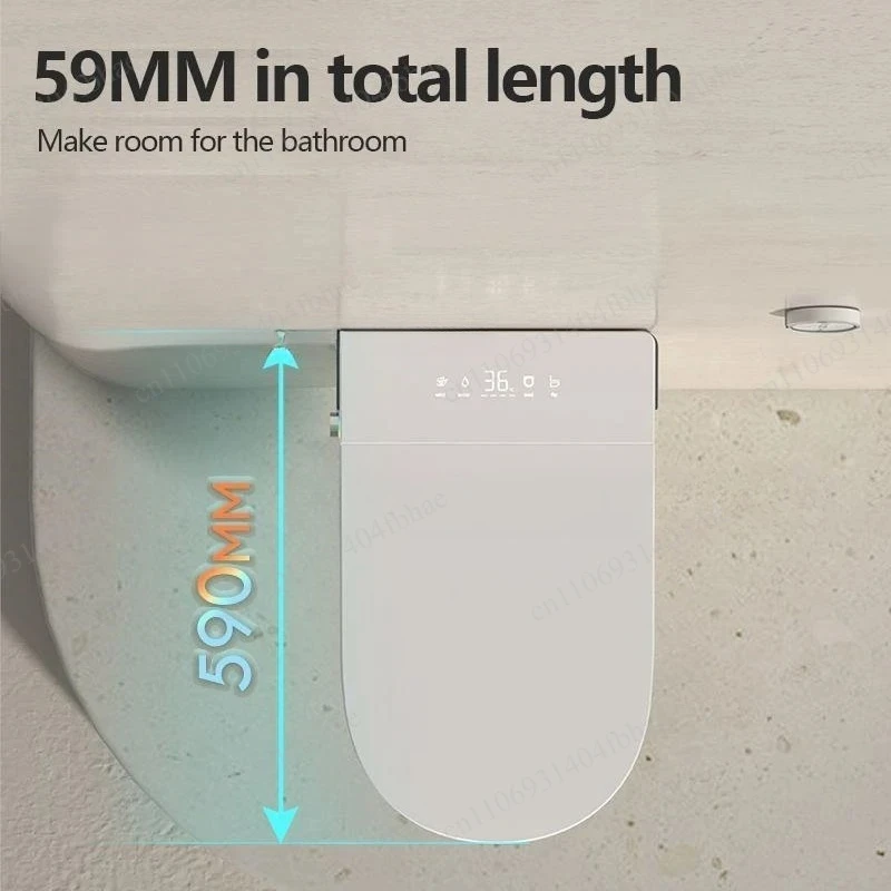 

Wall-mounted Smart Toilet, Fully Automatic Flip, Instant Hot Washing, Hot Air Drying, Wall-mounted Toilet