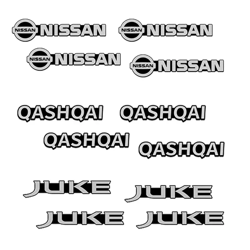 Car Logo Audio Stickers for Nissan Qashqai J11 J10 Juke Leaf Patrol Micra X Trail T32 Tiida Navara Nismo Note Teana J32 Terrano