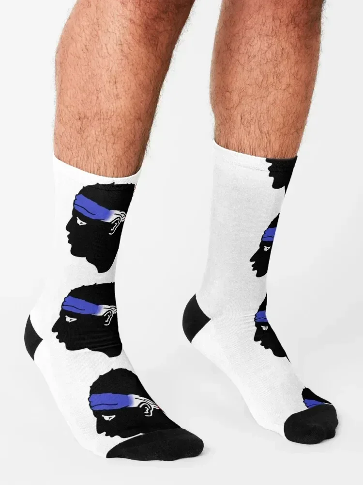 جوارب كورسيكا مورز بتصميم رأس جوارب رياضية مصممة للرجال من القطن عالي الجودة للهالوين جوارب نسائية للرجال