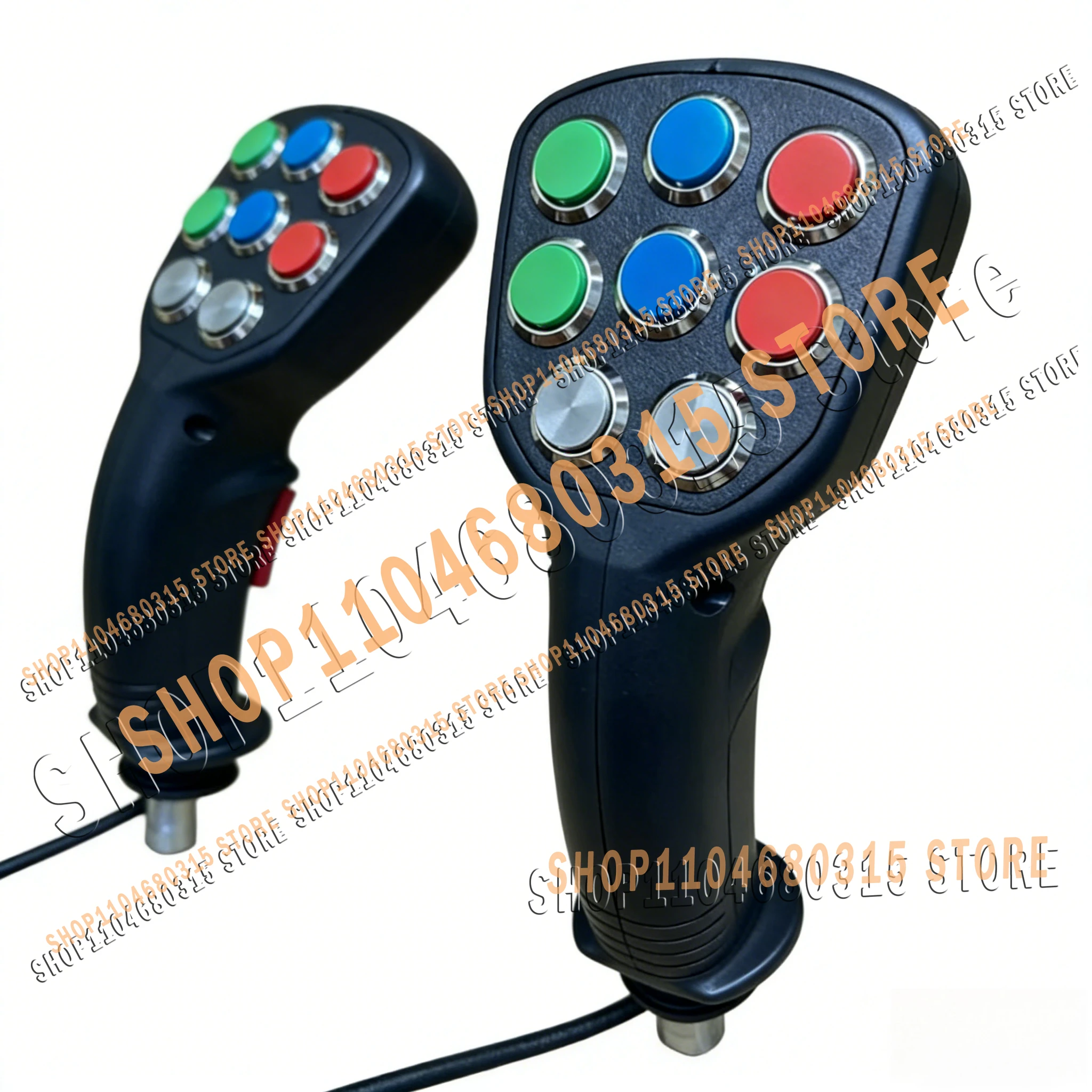Agricultural Harvester  Excavator Parts Iron Stone Tools Electric Control 9 Button Joystick Handle Glue Gear