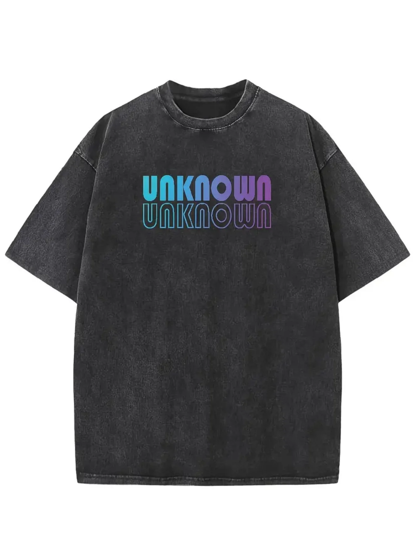 Men's Vintage Washed T-Shirt - Faux Vintage Blue Letter Print and Snowflake Pattern Bartke Design, Short-Sleeve Round-Neck Casual Outdoor Golf and Fishing Shirt, Comfortable Style Suitable for All Seasons (Local Wareh, Washed Plus-Size T-Shirt, Inner Layer, 2026 Style, Plus-Size)