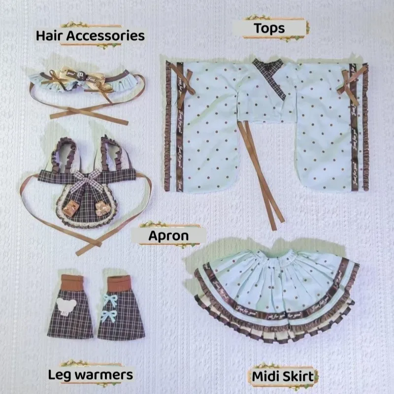 Lightweight Fits BJD Doll Cute Maid Dress Waiter Short Skirt 1/4 1/6 Doll Clothes Outfits Holiday Gifts Dress Up Accessories - view 5