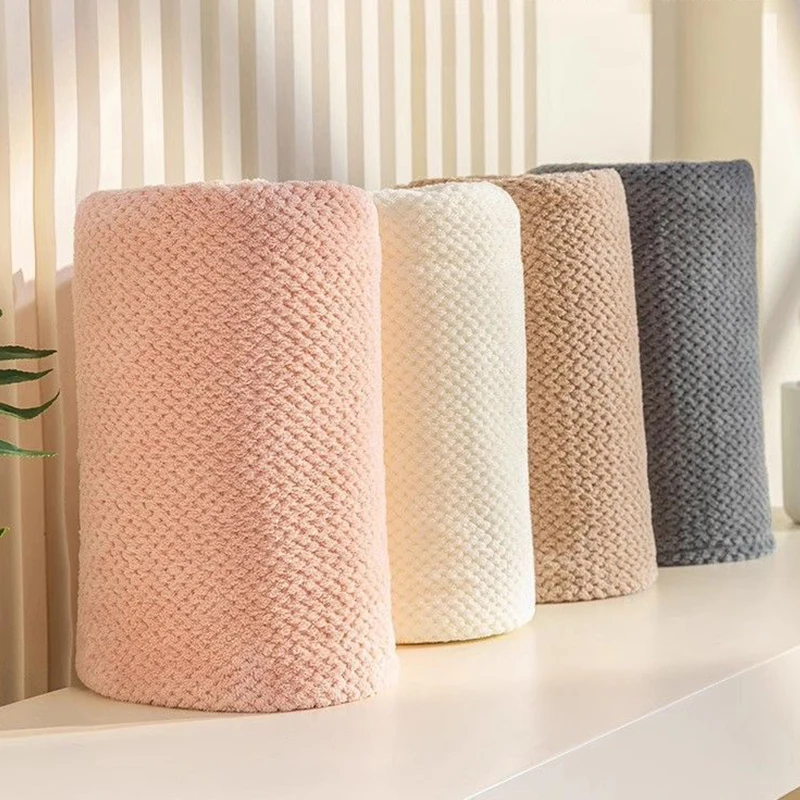 70x140cm High quality thicken Coral velvet bath towel Soft Quick Absorbent Bath Towel super large quick-drying Comfortbath towel