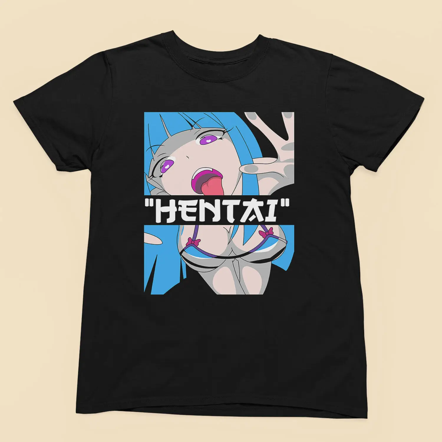 

Hentai Anime Girl T-Shirt – Colorful Ecchi Design - Men, Women, Kids Tee