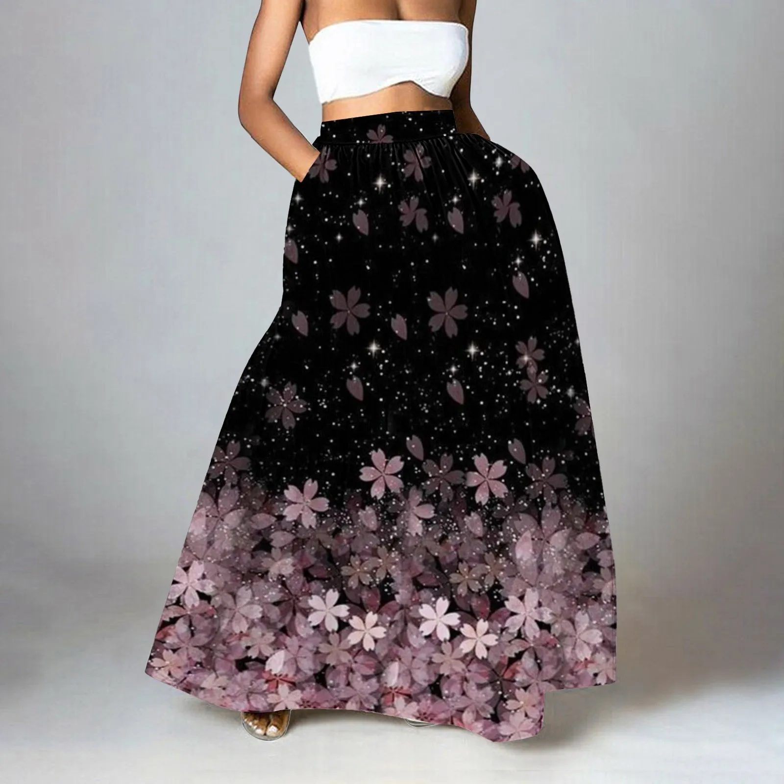 Women Floral Print Skirt High Waist Party Pencil Business Skirt And Skirts Or Dresses Flounce Denim Skirt Sparkly Skirt Women