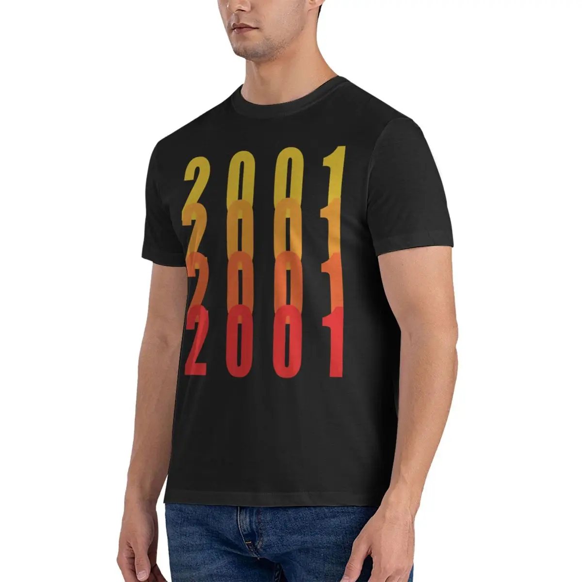 Crazy Special Year For You Than This Is What You Need Vintage Born Round 2001 A Space Odyssey Short Sleeve Tee Shirt