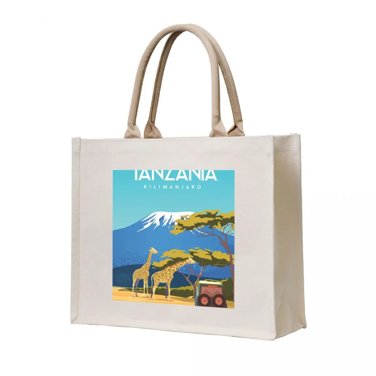 

Tanzania Africa travel poster Tote Bag tote custom the men's Women's bags