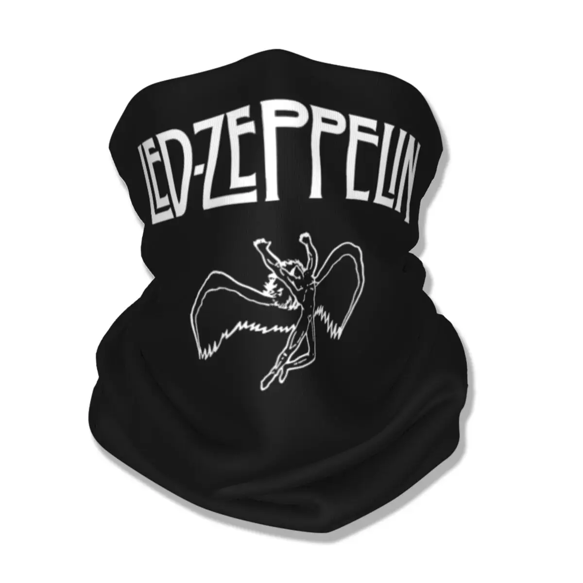 Led Zeppelins Bandana Neck Cover Printed Heavy Metal Band Balaclavas Wrap Scarf Warm Headband Hiking for Men Women Windproof