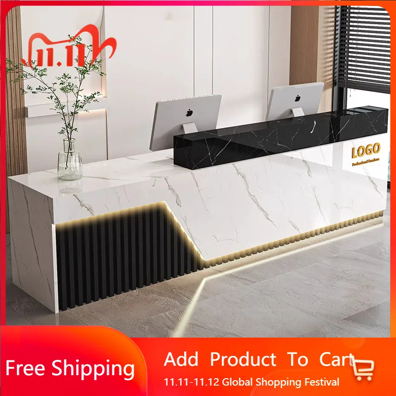 

Coffee Counter Cabinet Reception Desk Decoration Checkout Counter Reception Desk Salon Service Bureau Chambre Backyard Furniture