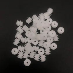 50Pcs/Lot 0.5M Plastic Spindle Worm Reduction Gear Dia.6MM X L/H 6MM Bore Aperture Hole 1.45MM 1.5MM 1.5A 0.5M661.5A 0.5 Module