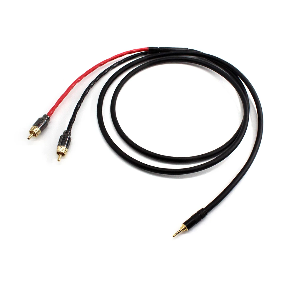 CANARE L-4E6S HIFI TRRS Balanced 2.5mm to 2 RCA Male Audio Cable For Cayin N5 Iriver AK240 AK380 AK120II Amp Onkyo DP-X1