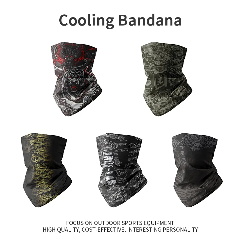 

Men Tiger Stripe Camo Prints Outdoor Sports Bandana Scarf Multifunctional Hiking Running Scarf Neck Gaiter Printing Bandana