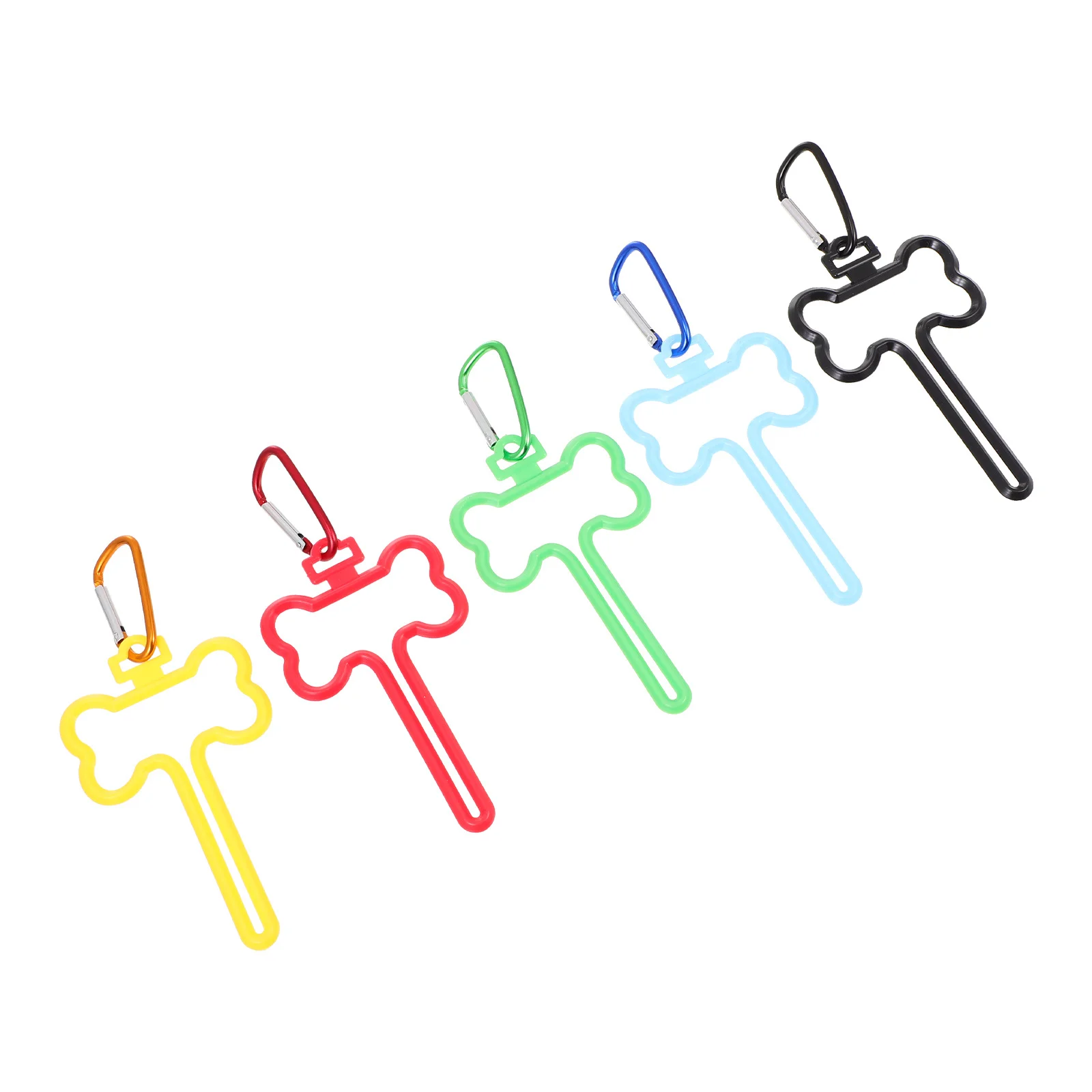 5 قطع من مشابك نفايات الحيوانات الأليفة خفيفة الوزن ومتينة للكلاب والمشي والسفر في الهواء الطلق متوافقة مع جميع أنواع المقود