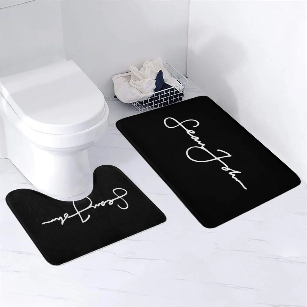 

2 Pieces Non-Slip Bathroom Rug, Soft Microfibers Absorbent Bath Mat, Sean Combs Machine Washable