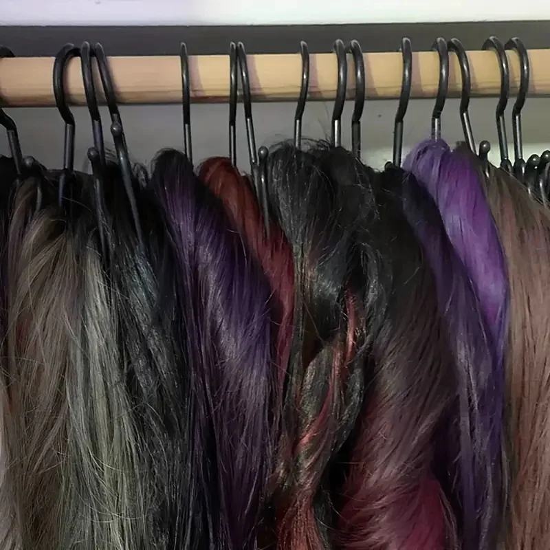 Mehrzweck-5-teiliger tragbarer Perückenaufhänger, verstärkte Haken zum Aufhängen von Perücken, Hüten und Schuhen