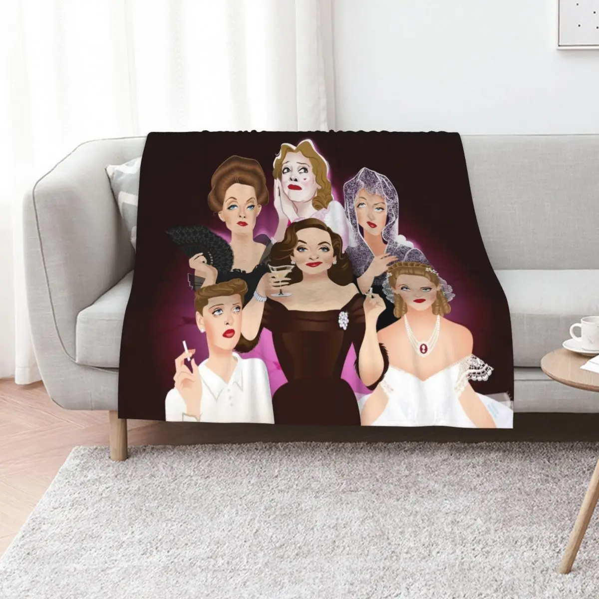 Bette Davis Throw Blanket Soft Beds Baby Luxury Designer Sofa Quilt Plaid blankets and throws Blankets