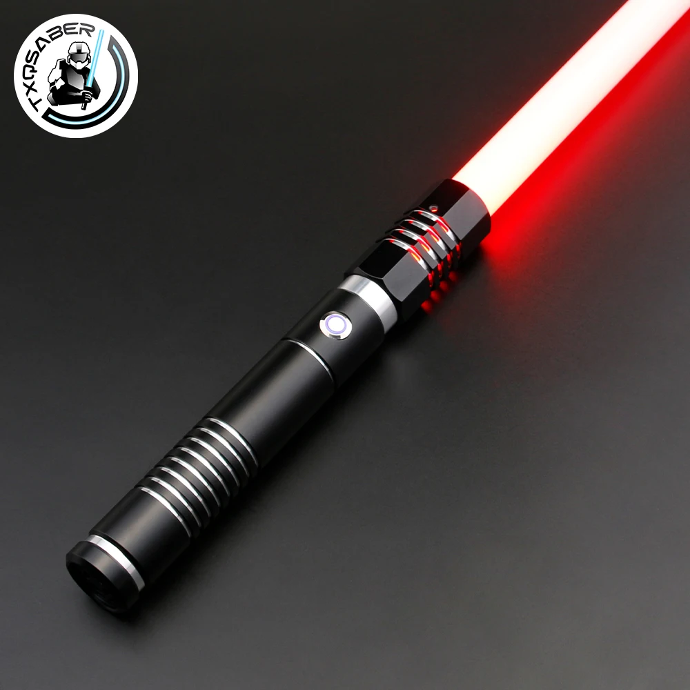 TXQSABER Neo Pixel Lightsaber Heavy Dueling Smooth Swing Metal Hilt Blaster Color Changing Laser Sword Christmas Cosplay Toys