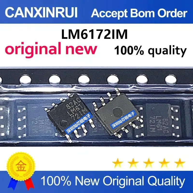 (5-100pieces)Brand new original LM6172 LM6172IM SMD SOP8 dual high-speed voltage feedback amplifier chip