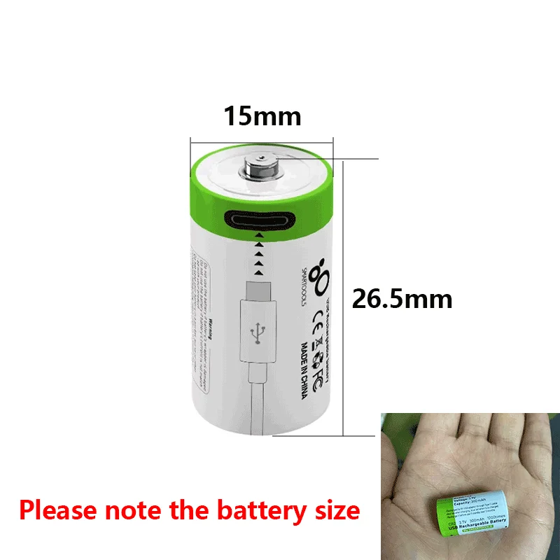 2-10pcs 3.7V CR2 300mah RechargeableLI-ION Battery,digital Camera,GPS Security , Medical Equipment Made A Special Battery