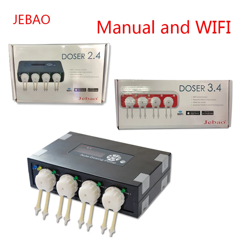 JEBAO JECOD Neue MD-4.4 WIFI DOSER3.4 2,4 DP2 DP3 DP4 DP-2 DP-3 DP-4 Automatische Dosierpumpe – Automatischer Dosierer für Marine-Reef-Aquarium