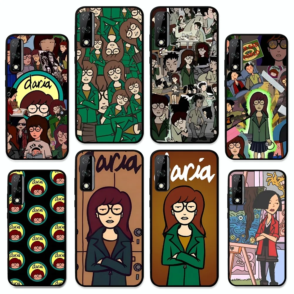 Cartoon D-Daria Phone Case For Huawei Y9 6 7 5 Prime Enjoy 7s 7 8 plus 7a 9e 9plus 8E Lite Psmart Shell