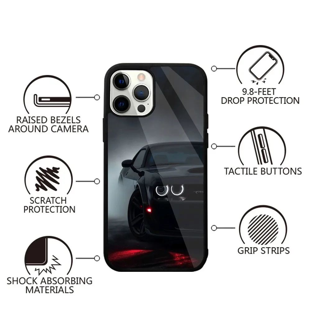 CAR D-Dodge C-Challenger S-SRT Phone Case For iPhone 16,15,14,13,12,11,Plus,Pro,Max,Mini Magsafe Magnetic Wireless Charging image 5