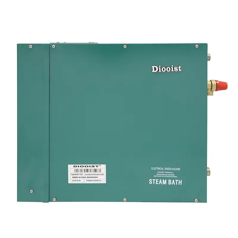 STROVAN Modern Frameless Steam Shower Generator Kit 12KW Water Heater with Acrylic Tray for SPA Bathroom