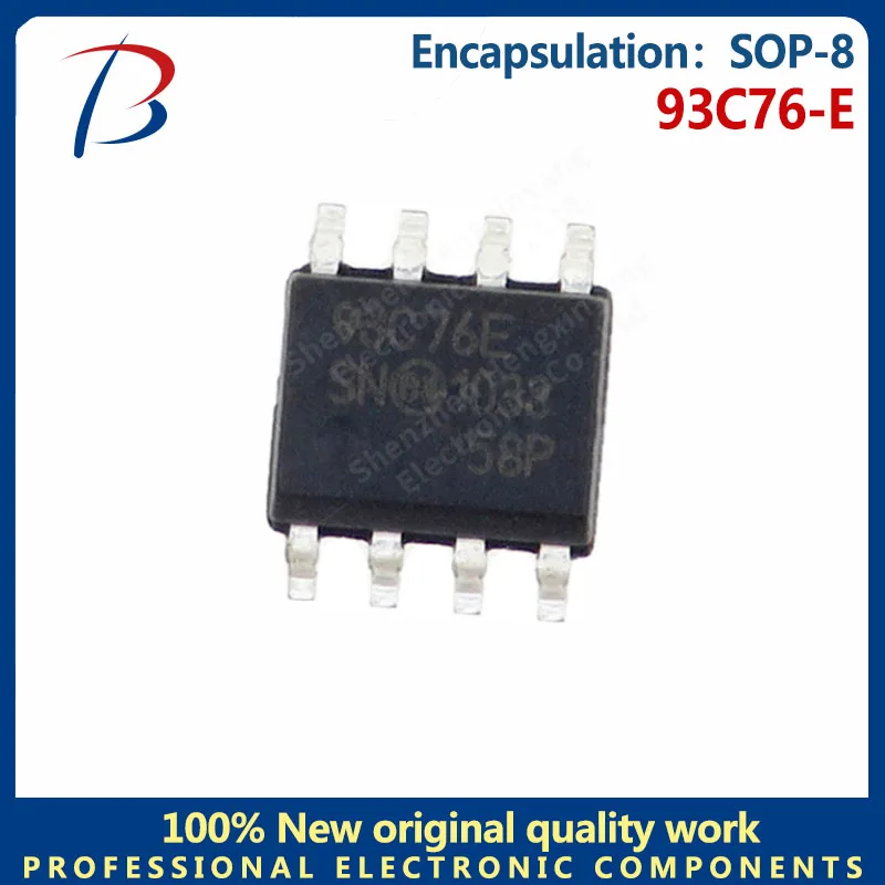 10PCS 93C76-E patch SOP-8 memory chip silkscreen 93C76-E