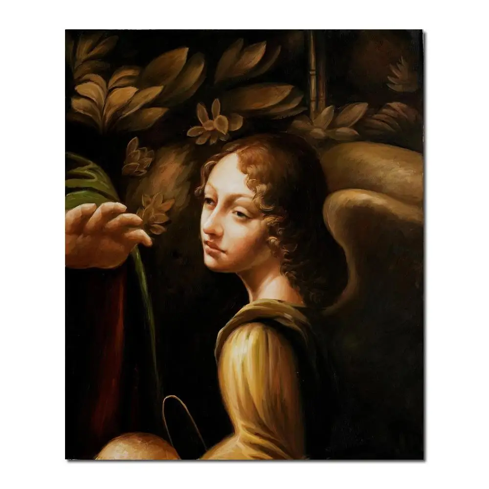 

Famous Art Leonardo Da Vinci Oil Painting The Virgin Of The Rocks Hand Painted High Quality Unframed For New Home Decor