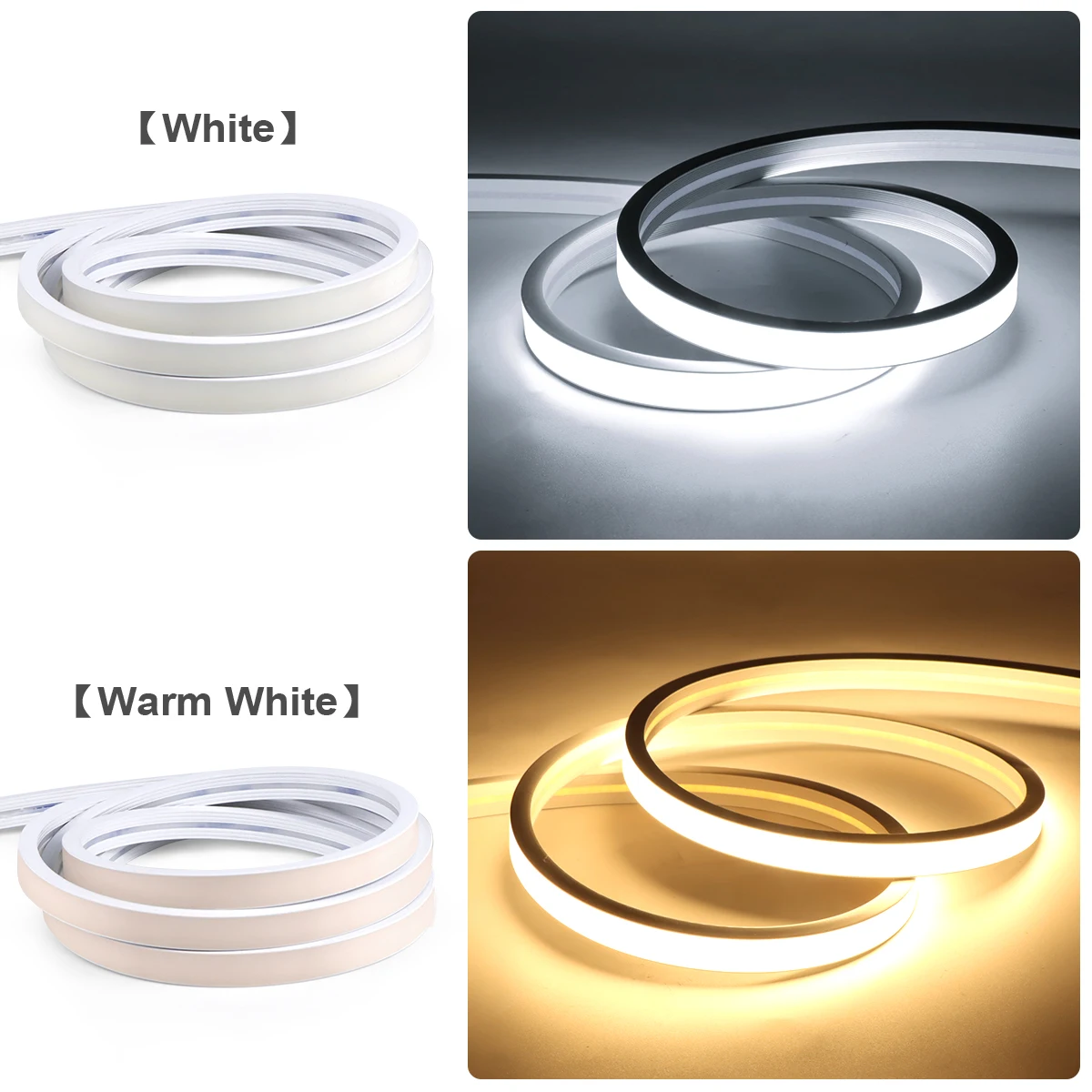 Imagem -06 - Tuya Smart Wifi Cob Led Neon Light Strip Impermeável Fita Flexível Controle de Voz do Aplicativo Funciona com Alexa Google Home Cabinet Lamp 24v