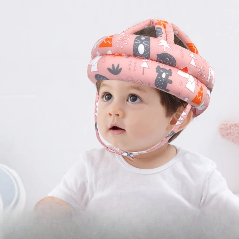 

Infant Bumper Hat Baby Walker Safety Helmet Child Fall Protection Headgear Breathable Washable All-Season Safety Helmet