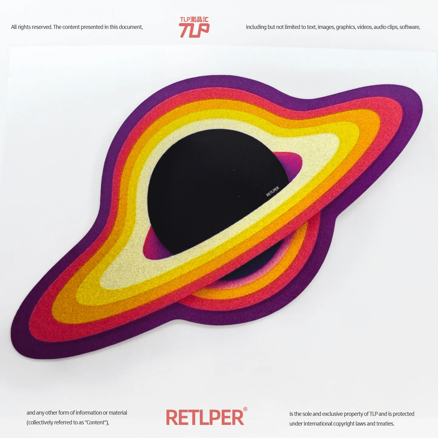 Retlper Reflective Stickers Original Black Hole Outside the Window Cosmic Bodies 3D Effect Waterproof Flat Stickers
