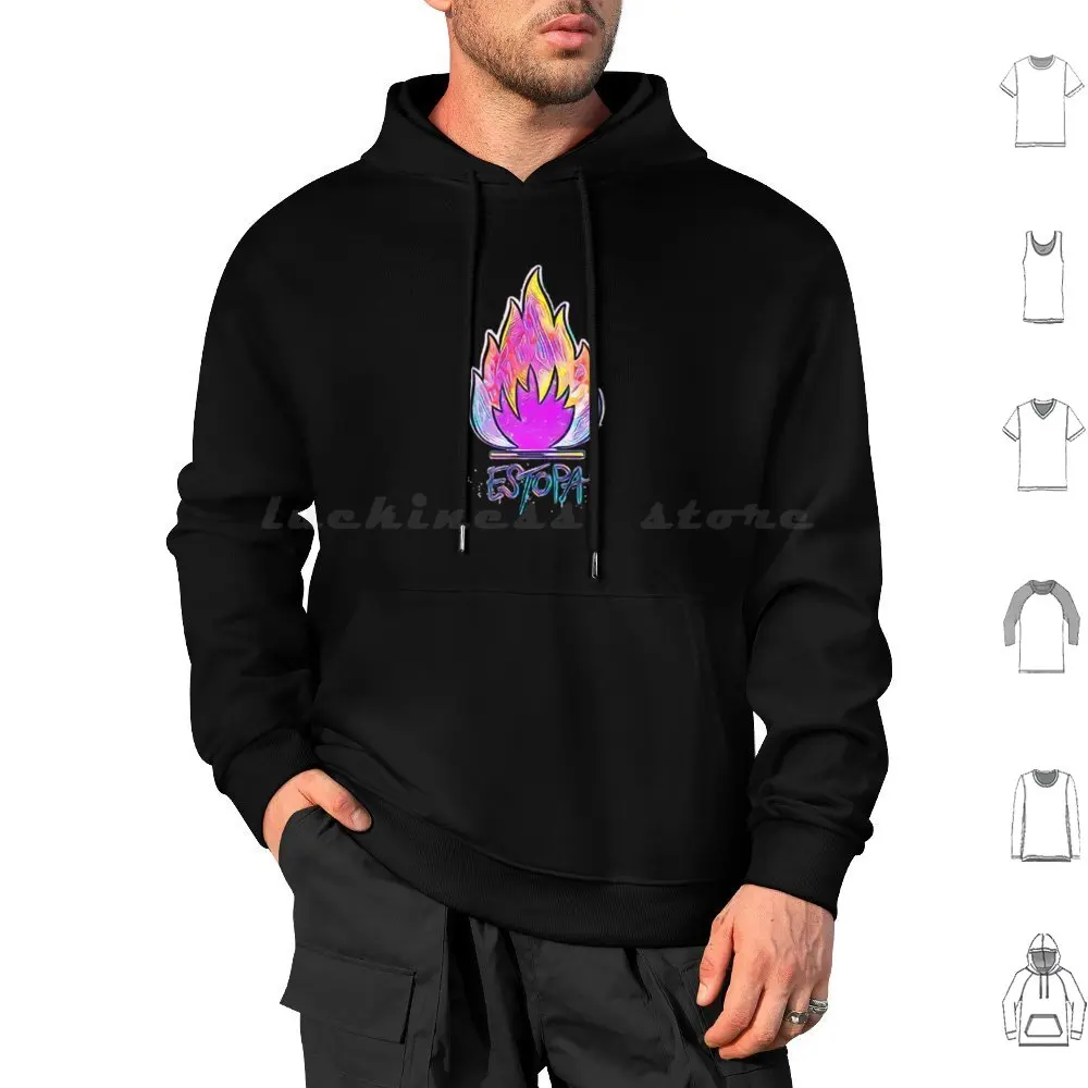 Estopa Hoodies Long Sleeve Estopa Pop Music Spain Vino Tinto David Y Jose Guitarra Discography Art Estopa Fn Drawing