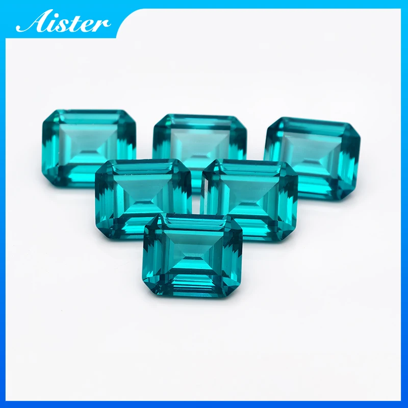 

New Paraiba Yttrium Aluminium Garnet Loose Gemstones Lab Diamonds Emerald Cut YAG Stones for Jewelry Making