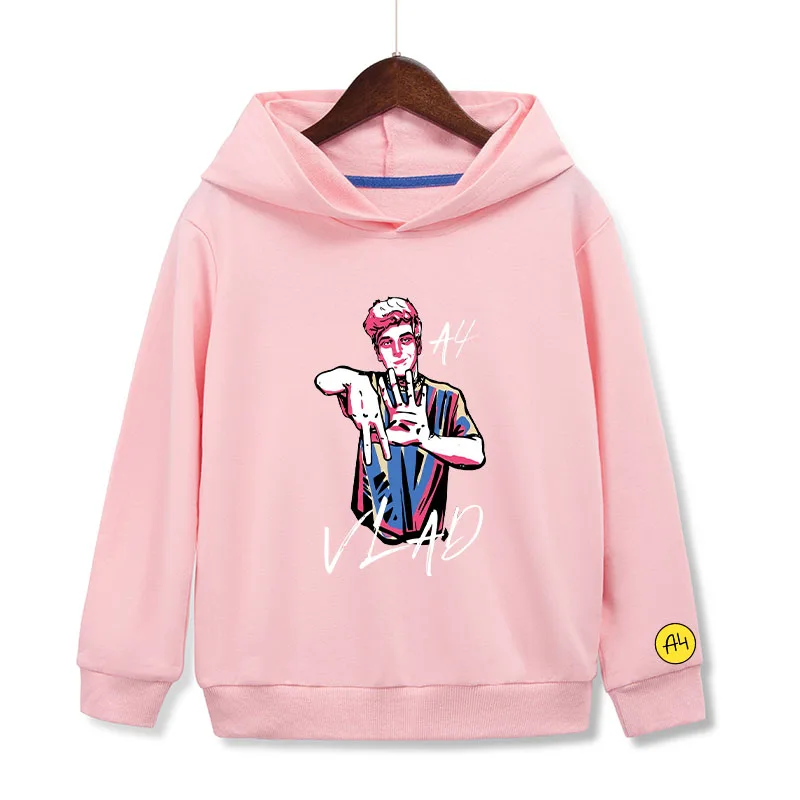 

vlad a4 Kids Hooded sweatshirts Cartoon Влад a4 Бумага Autumn children's clothing boys а4 мерч Boys Girls Casual Clothing