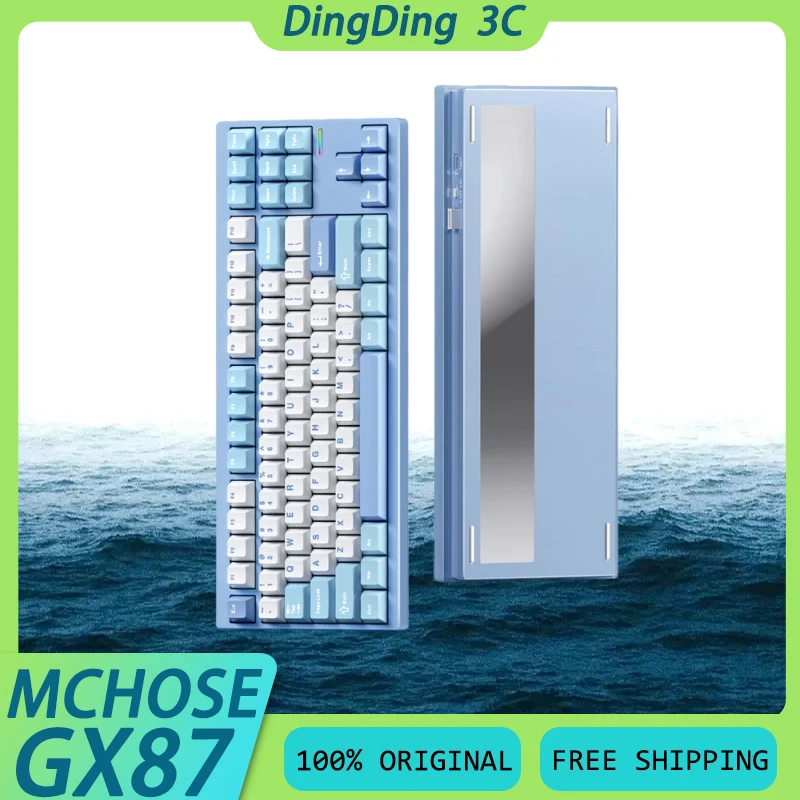 MCHOSE GX87 Wireless Mechanical Keyboard Aluminum Alloy Gasket RGB Hot Swap NKRO E-sports Gaming Keyboard Custom PC Accessory