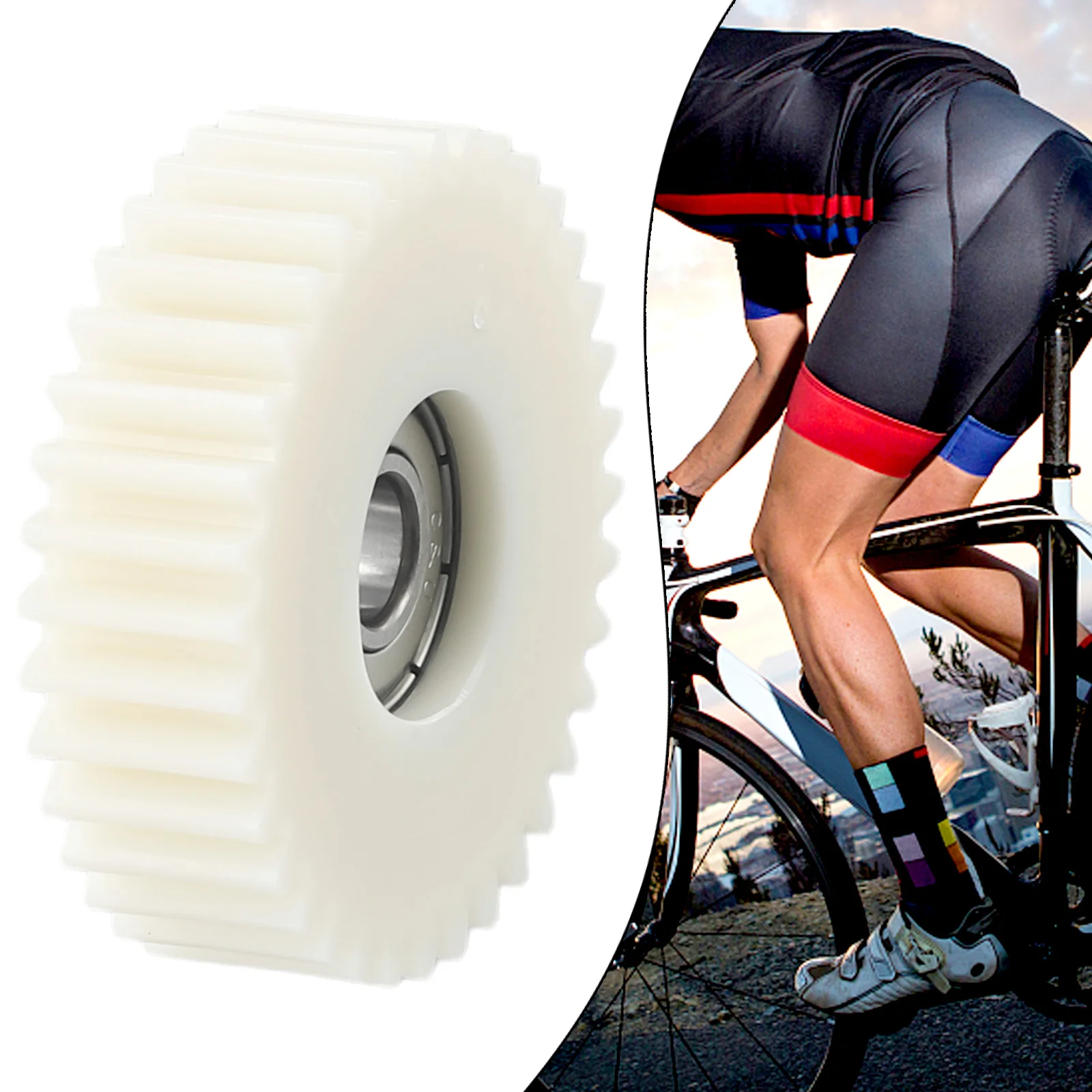 

1PC Bicycle 36 Teeths Gear White Nylon Teeth E-Bike Wheel Hub Motor Planetary Gears Bearing Bike Accessories For Bafang Motor