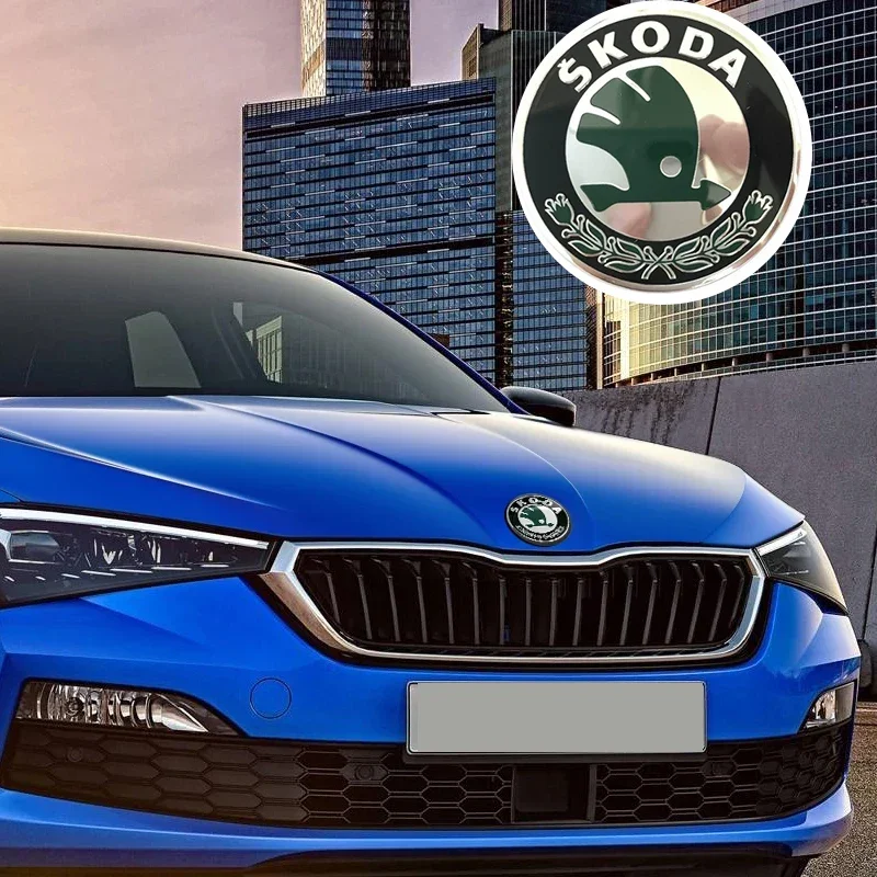 

8/9 см автомобильный задний передний капот, багажник, наклейка для Skoda Superb Kodiaq Karoq A7 Tour VRS Octavia Yeti Fabia Rapid, аксессуары