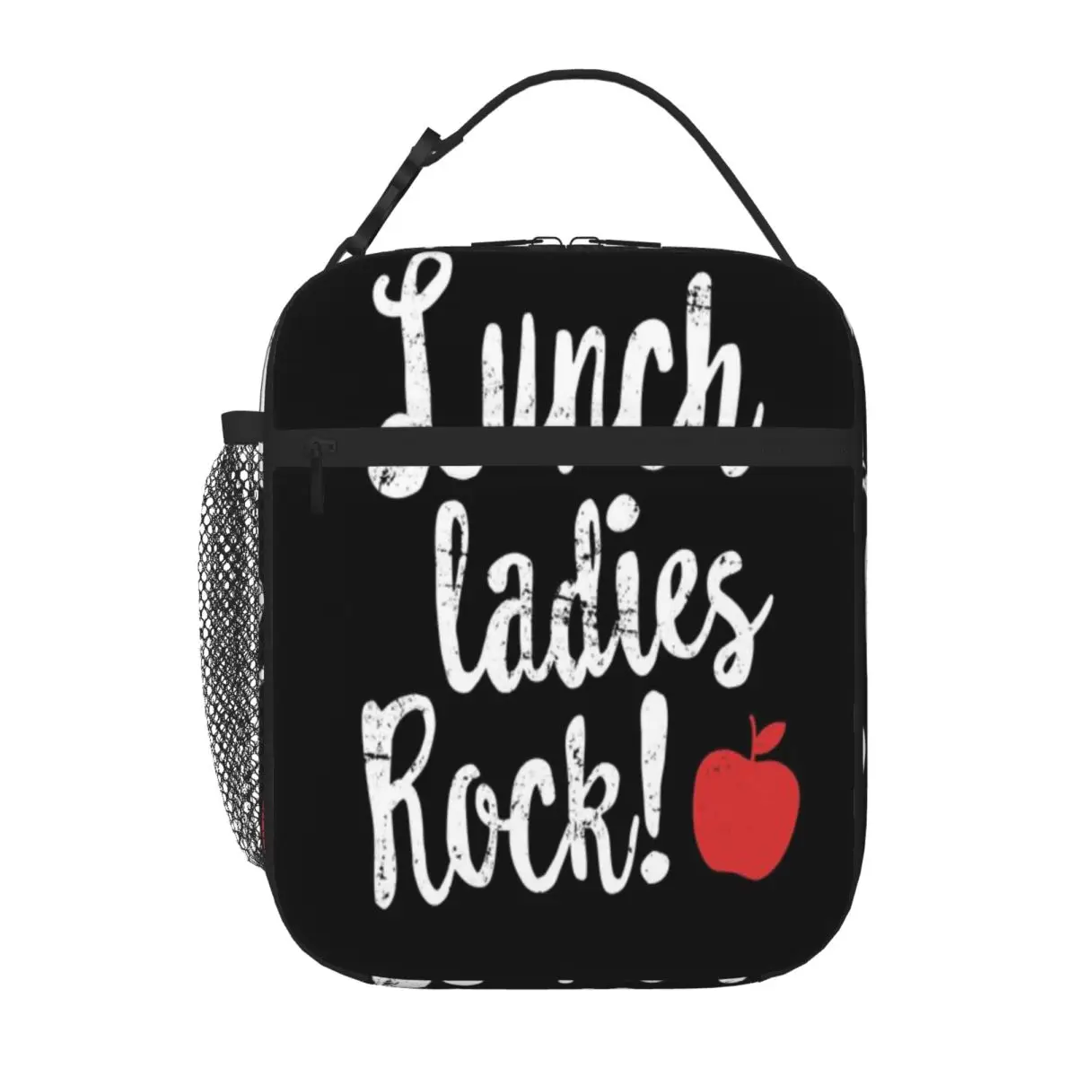 Bestselling Lunch Ladies Rock! T-Shirt Lunch Lady School Gift Tee Quilted Student Lunch Bag Fishing Trip Picnic Lunch Bag