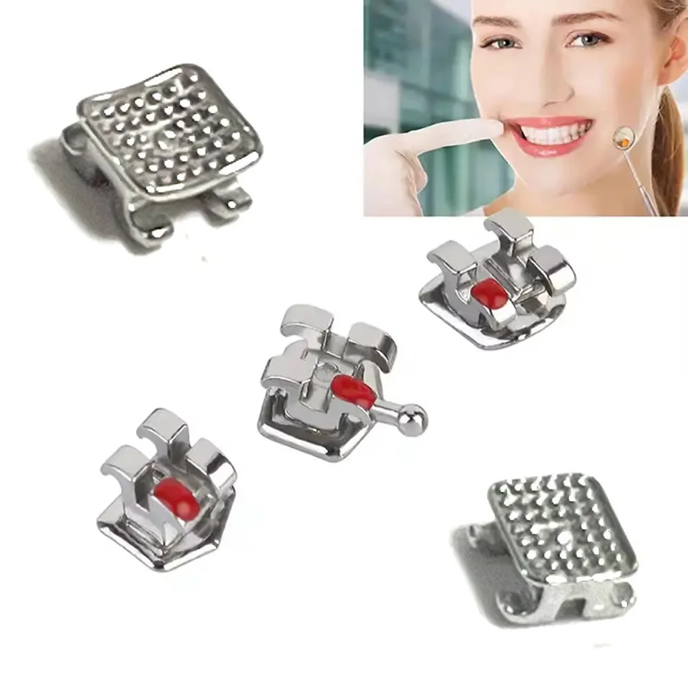 PIORPOY Dental Brackets Orthodontic Brace 20 Pcs Metal Monoblock Mini Roth MBT 022 345 Hook For Teeth Dental Treatment Materials