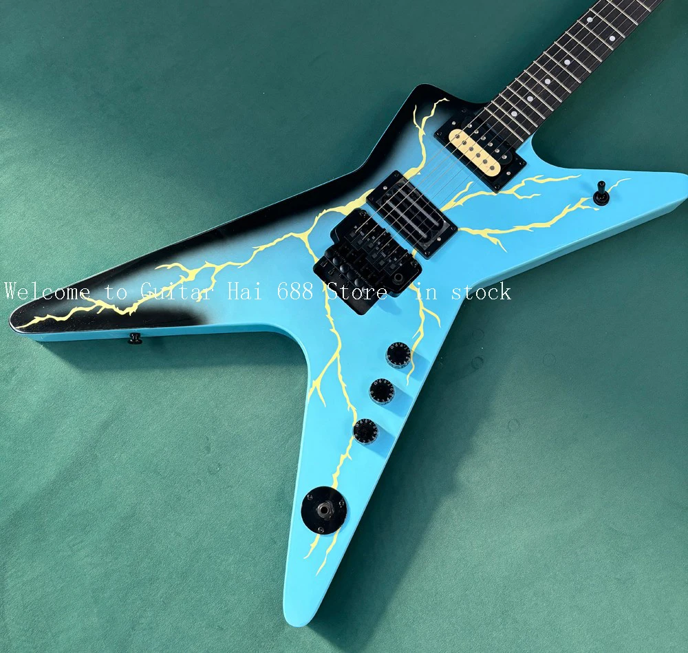 best DEEP Blue lighting Guitar Custom Electric Guitar dimebag Fast Free Ship In Stock