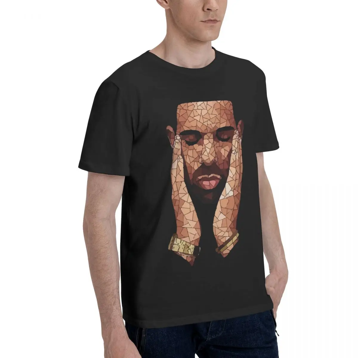 Summer hot selling Men Drke Drizzy Rapper T-Shirt Crewneck Cotton Style Hipster Ofertas O Neck Graphic Tshirt