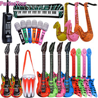 Inflatable Rock Star Toy Ballon Inflatable Party Props Balloons Guitar Saxophone Keyboard Piano Rock Toys Karaoke Party Decors