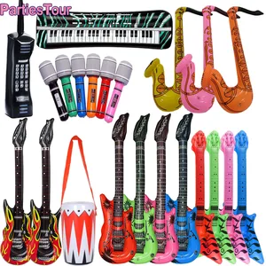 Toy de rock inflable Toy Ballon Propiedades inflables Props Flusos Guitarra Saxofón Teclado Piano Rock Toys Karaoke Party Decors 10 mejores balon de ventas inflables - №8