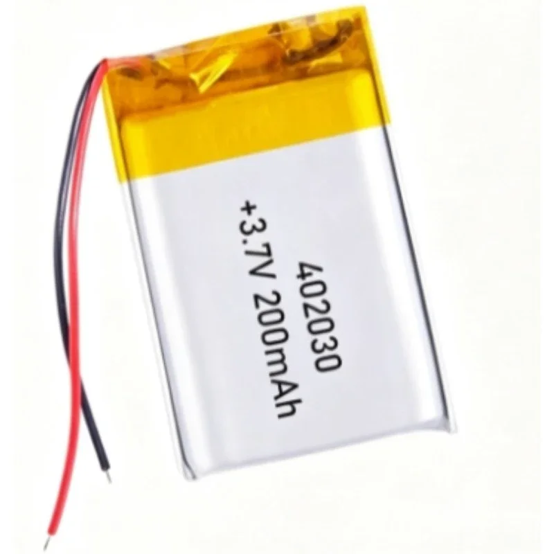 [New] 402030 200mAh 3.7V Lithium Polymer Battery for Smart Bracelet Voice Recorder GPS Tablet PC Pet Training Tool Webcam