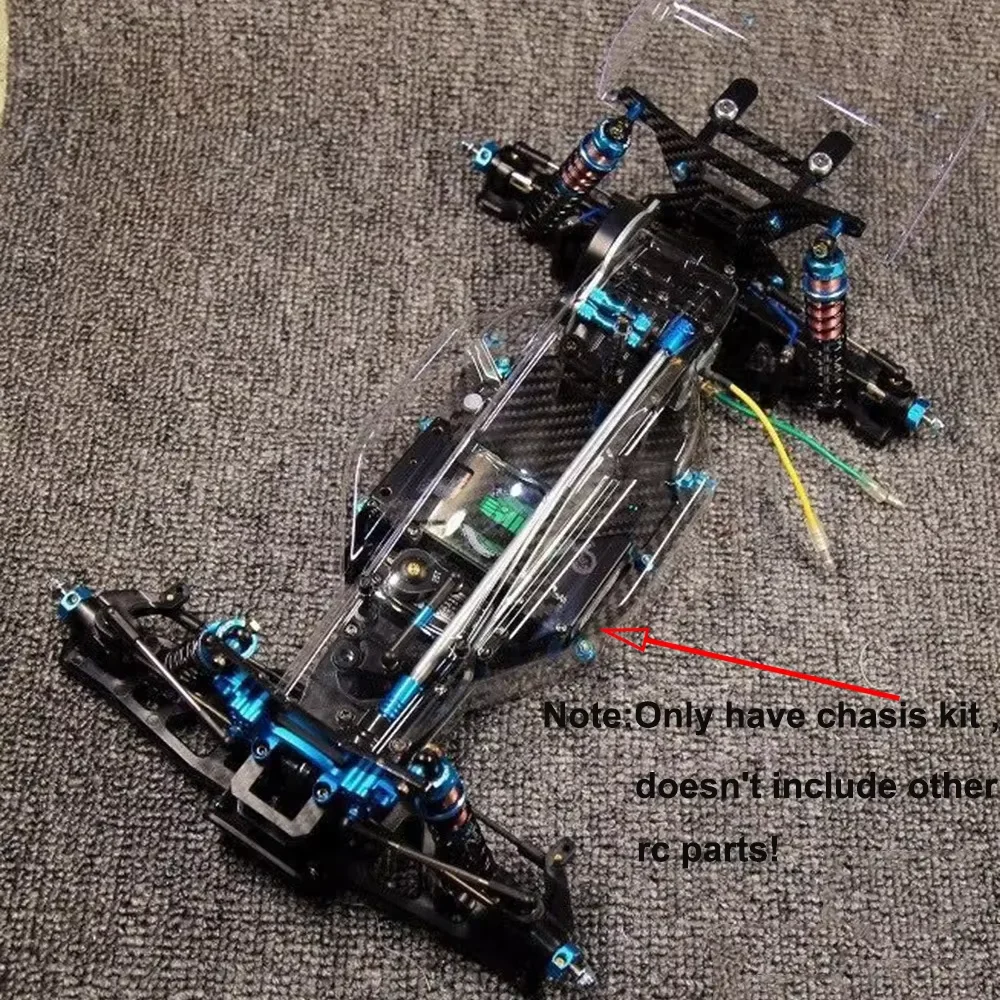 1set Neue Rc Carbon Rahmen Chasis Kit Geeignet für Tamiya DF03 Upgrades Teile