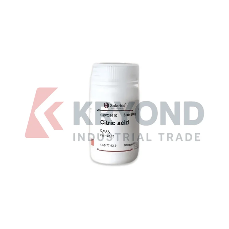 Solarbio Citric Acid C8610 CAS 77-92-9 ≥99.5 Percent Biochemical Reagent for Laboratory Analysis Lab Grade Analytical Use 100g